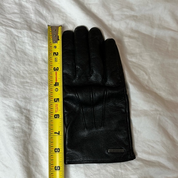 Hugo Boss Mens Leather Gloves - Picture 6 of 7